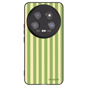 Picasee Μαύρη θήκη σιλικόνης για Xiaomi 14 Ultra - Lines Matcha