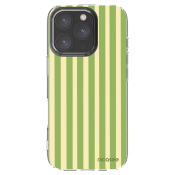 Picasee διαφανής θήκη σιλικόνης Apple iPhone 16 Pro - Lines Matcha