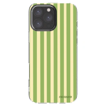 Picasee διαφανής θήκη σιλικόνης Apple iPhone 16 Pro Max - Lines Matcha