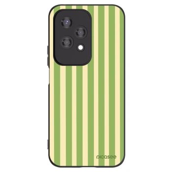 Picasee Μαύρη θήκη σιλικόνης για Honor 200 Lite - Lines Matcha