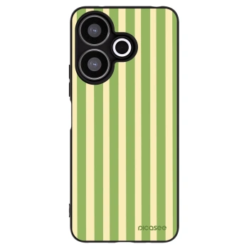 Picasee Μαύρη θήκη σιλικόνης για Xiaomi Redmi 13 4G - Lines Matcha