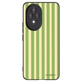 Picasee Μαύρη θήκη σιλικόνης για Honor 200 5G - Lines Matcha