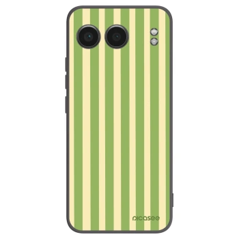 Picasee Μαύρη θήκη σιλικόνης για OnePlus Nord 4 - Lines Matcha