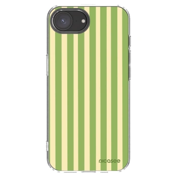 Picasee διαφανής θήκη σιλικόνης Apple iPhone 16e - Lines Matcha