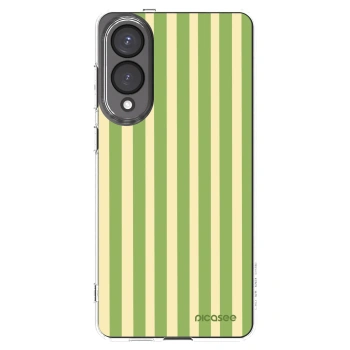 Picasee διαφανής θήκη σιλικόνης Samsung Galaxy S25 Edge 5G - Lines Matcha