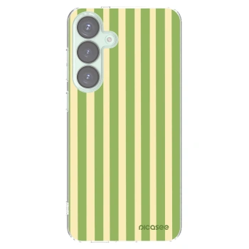 Picasee διαφανής θήκη σιλικόνης Samsung Galaxy S25+ 5G - Lines Matcha