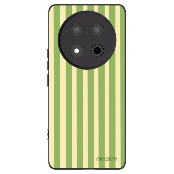 Picasee Μαύρη θήκη σιλικόνης για Honor Magic7 Lite 5G - Lines Matcha