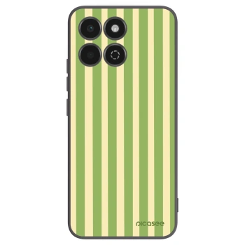 Picasee Μαύρη θήκη σιλικόνης για Honor 200 Smart 5G - Lines Matcha