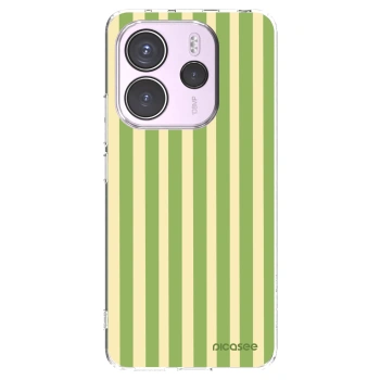 Picasee διαφανής θήκη σιλικόνης Xiaomi Redmi Note 14 4G - Lines Matcha