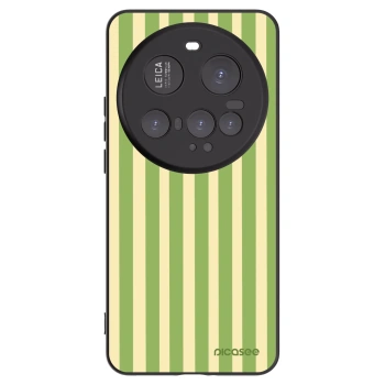 Picasee Μαύρη θήκη σιλικόνης για Xiaomi 15 Ultra - Lines Matcha