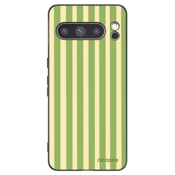 Picasee Μαύρη θήκη σιλικόνης για Google Pixel 8 Pro - Lines Matcha