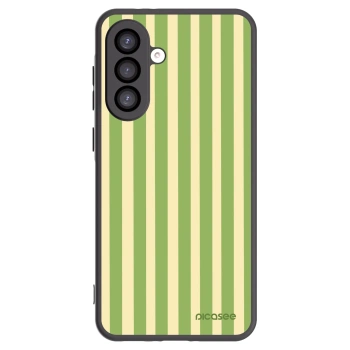 Picasee Μαύρη θήκη σιλικόνης για Samsung Galaxy A26 5G A266B - Lines Matcha