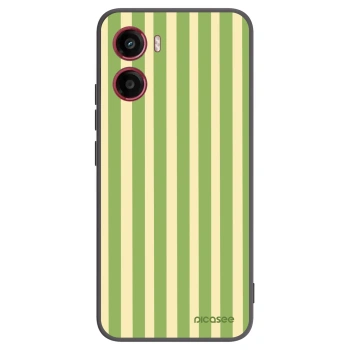 Picasee Μαύρη θήκη σιλικόνης για Motorola Moto G05 - Lines Matcha