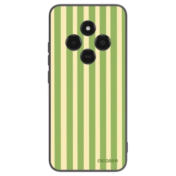 Picasee Μαύρη θήκη σιλικόνης για Xiaomi Poco C75 - Lines Matcha
