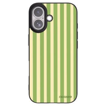 Picasee Μαύρη θήκη σιλικόνης για Apple iPhone 17 - Lines Matcha