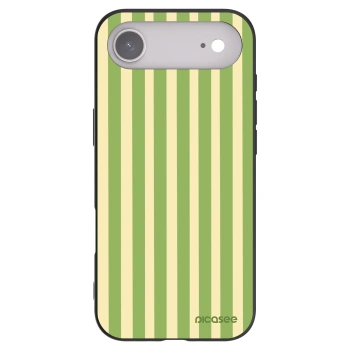 Picasee Μαύρη θήκη σιλικόνης για Apple iPhone Air - Lines Matcha