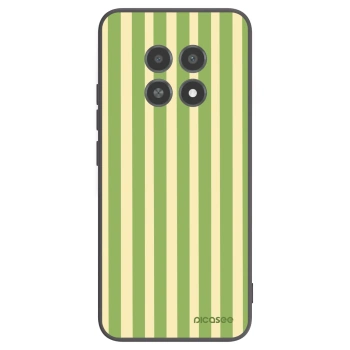 Picasee Μαύρη θήκη σιλικόνης για Realme 12X - Lines Matcha