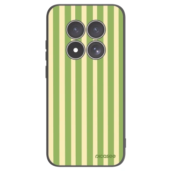 Picasee Μαύρη θήκη σιλικόνης για Xiaomi Redmi Note 15 Pro 4G - Lines Matcha