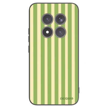 Picasee Μαύρη θήκη σιλικόνης για Xiaomi Redmi Note 15 Pro+ - Lines Matcha