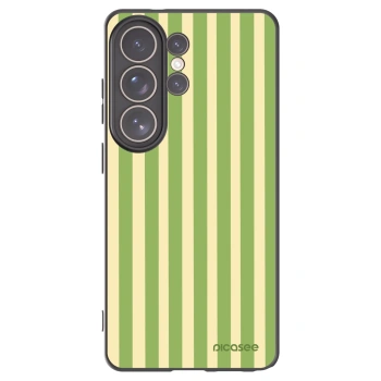 Picasee Μαύρη θήκη σιλικόνης για Samsung Galaxy S26 Ultra - Lines Matcha