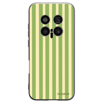 Picasee Μαύρη θήκη σιλικόνης για Honor Magic8 Pro 5G - Lines Matcha