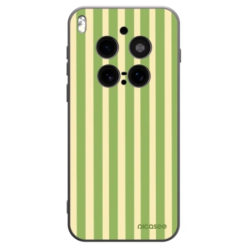 Picasee Μαύρη θήκη σιλικόνης για Vivo X300 Pro - Lines Matcha