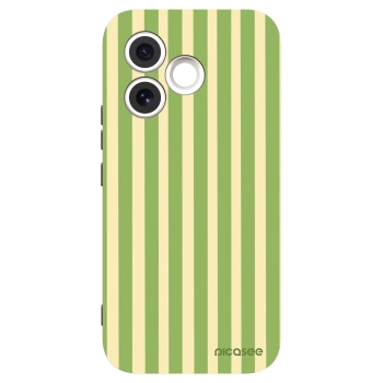 Picasee Μαύρη θήκη σιλικόνης για Honor 600 Lite - Lines Matcha