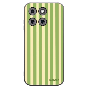 Picasee Μαύρη θήκη σιλικόνης για Motorola Moto G77 - Lines Matcha