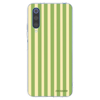 Picasee διαφανής θήκη σιλικόνης Xiaomi Mi 9 SE - Lines Matcha