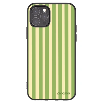 Picasee Μαύρη θήκη σιλικόνης για Apple iPhone 11 Pro - Lines Matcha