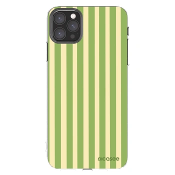 Picasee διαφανής θήκη σιλικόνης Apple iPhone 11 Pro Max - Lines Matcha