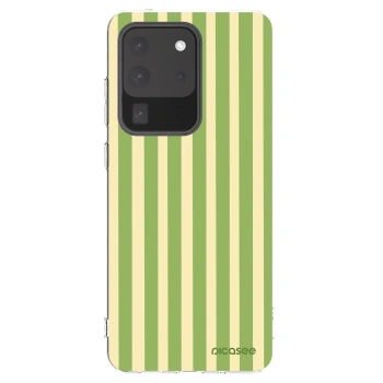 Picasee διαφανής θήκη σιλικόνης Samsung Galaxy S20 Ultra 5G G988F - Lines Matcha