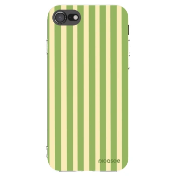 Picasee διαφανής θήκη σιλικόνης Apple iPhone SE 2020 - Lines Matcha