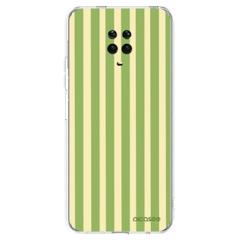 Picasee διαφανής θήκη σιλικόνης Xiaomi Redmi Note 9 Pro - Lines Matcha