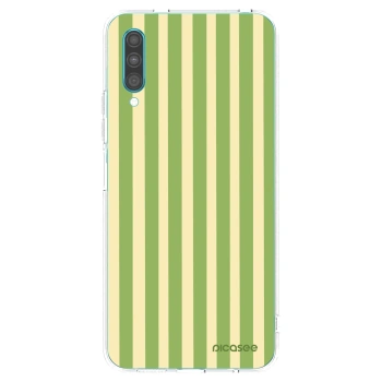 Picasee διαφανής θήκη σιλικόνης Samsung Galaxy A30s A307F - Lines Matcha