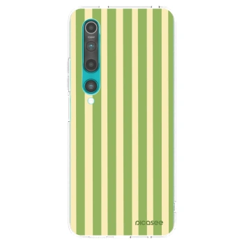 Picasee διαφανής θήκη σιλικόνης Xiaomi Mi 10 - Lines Matcha
