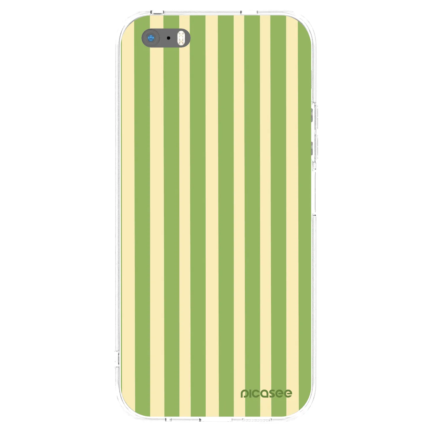 Picasee διαφανής θήκη σιλικόνης Apple iPhone 5/5S/SE - Lines Matcha