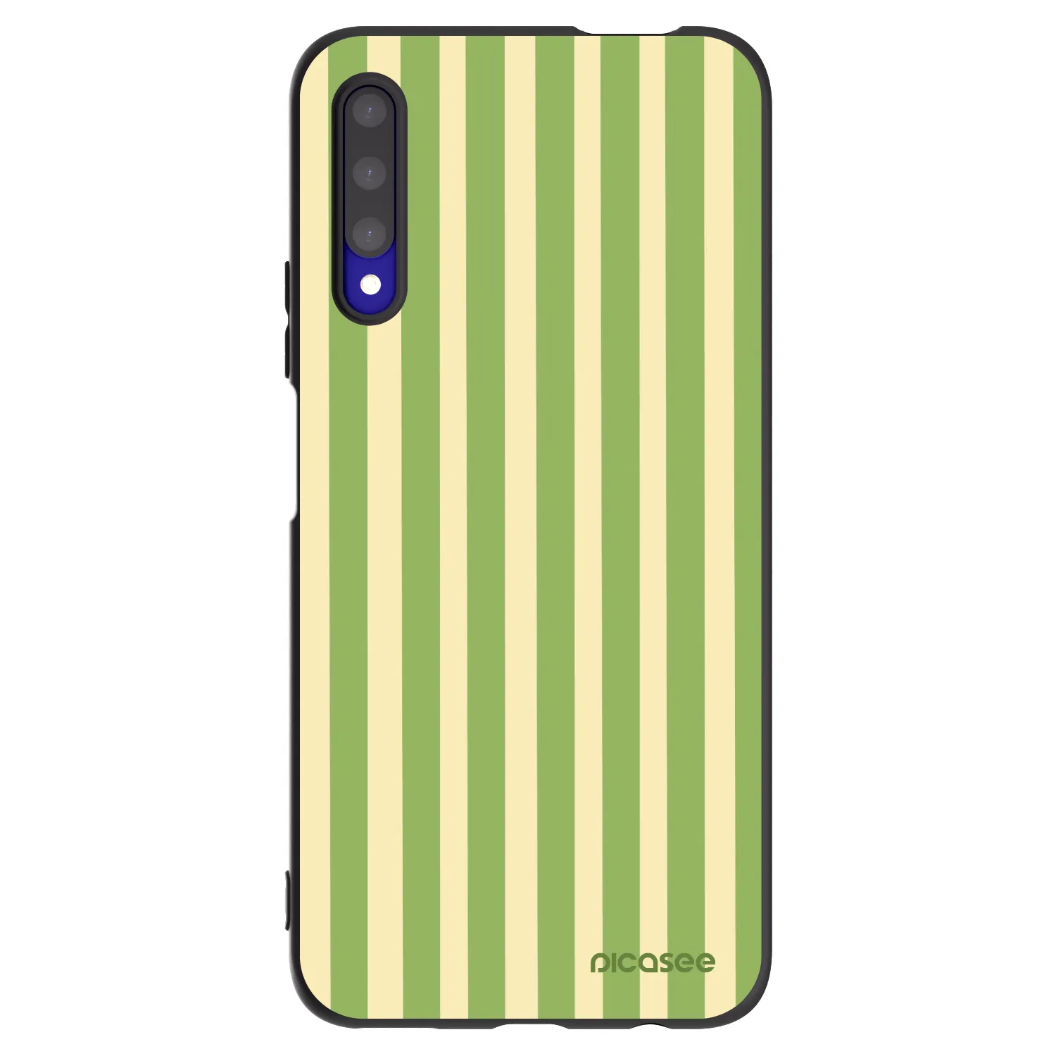 Picasee Μαύρη θήκη σιλικόνης για Honor 9X Pro - Lines Matcha