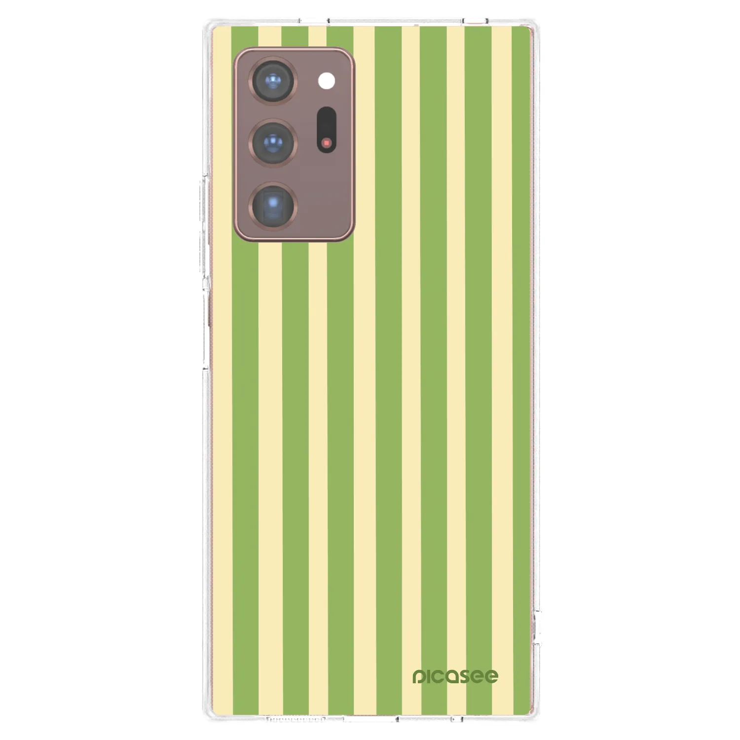Picasee διαφανής θήκη σιλικόνης Samsung Galaxy Note 20 Ultra - Lines Matcha