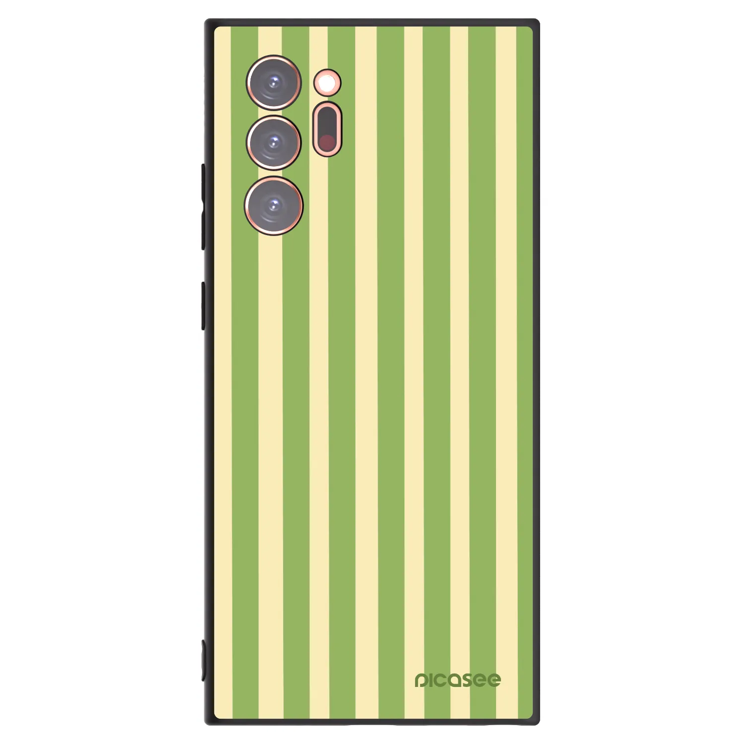 Picasee Μαύρη θήκη σιλικόνης για Samsung Galaxy Note 20 Ultra - Lines Matcha