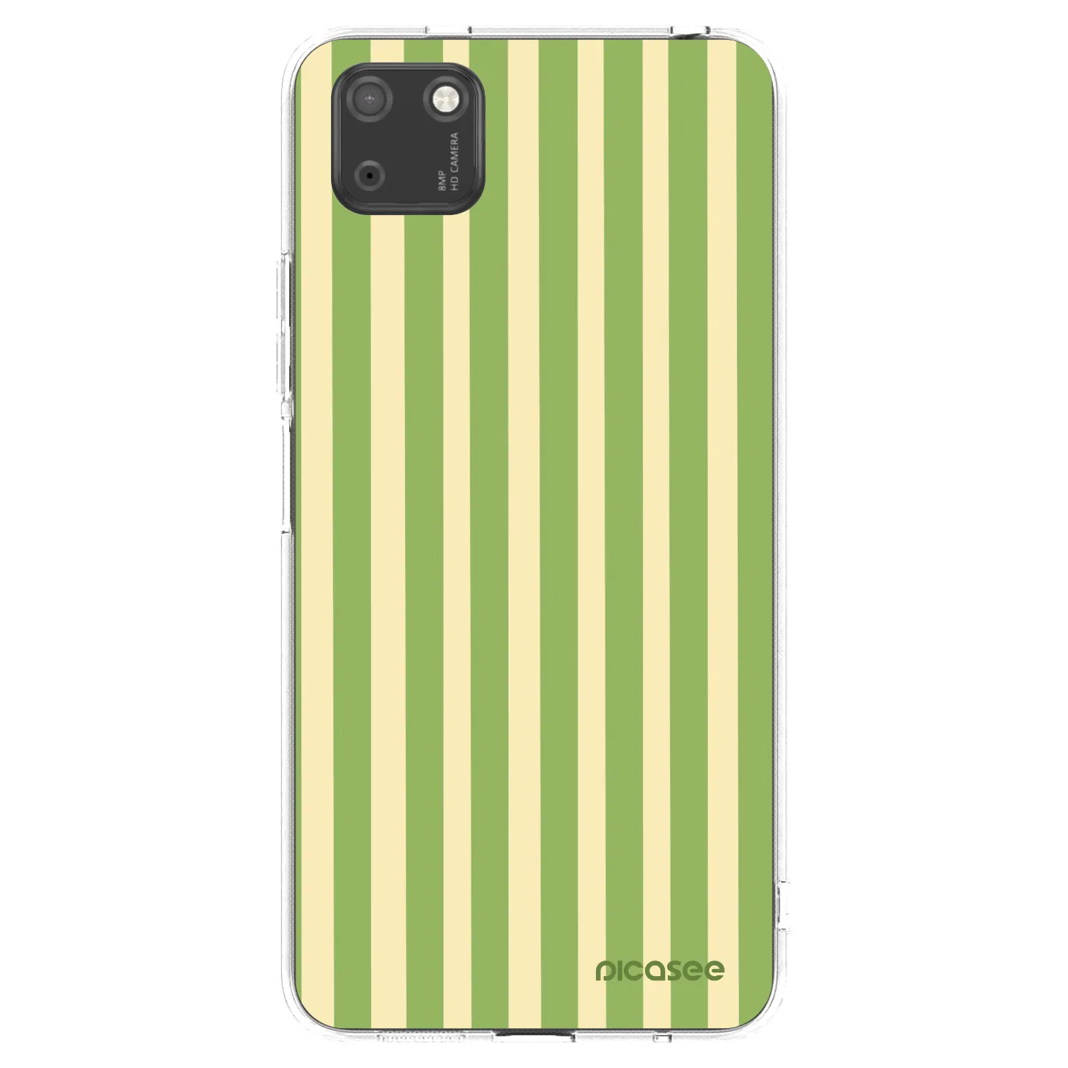 Picasee διαφανής θήκη σιλικόνης Huawei Y5P - Lines Matcha