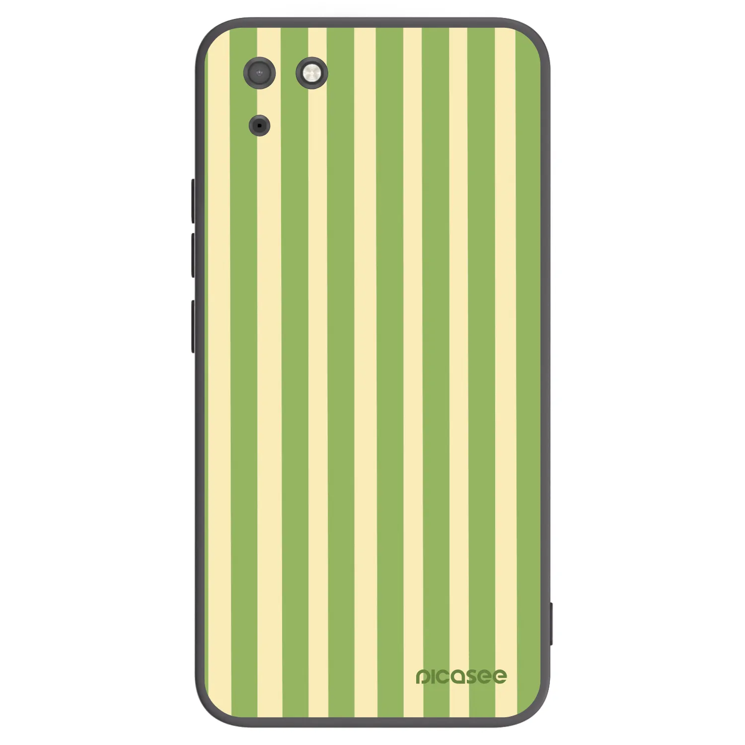 Picasee Μαύρη θήκη σιλικόνης για Huawei Y5P - Lines Matcha