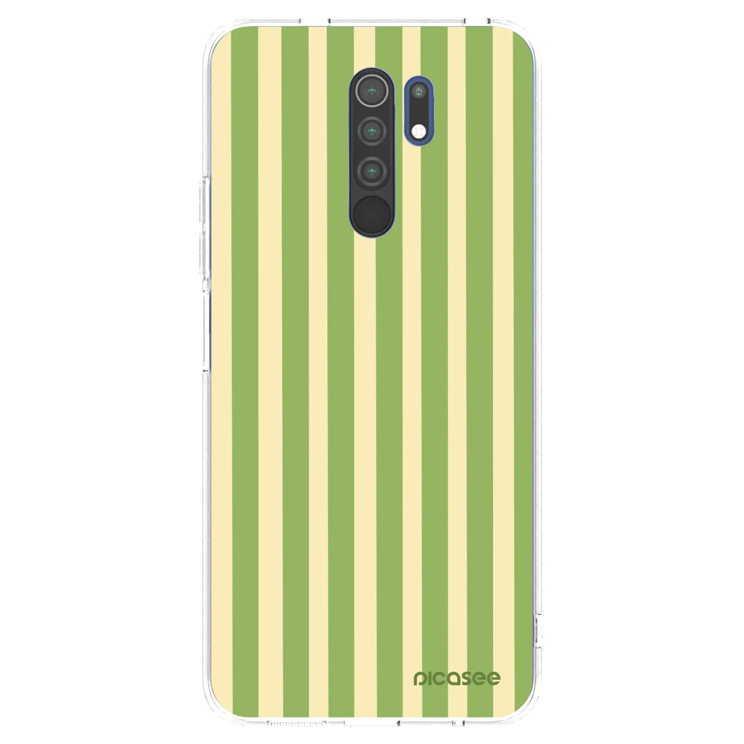 Picasee διαφανής θήκη σιλικόνης Xiaomi Redmi 9 - Lines Matcha