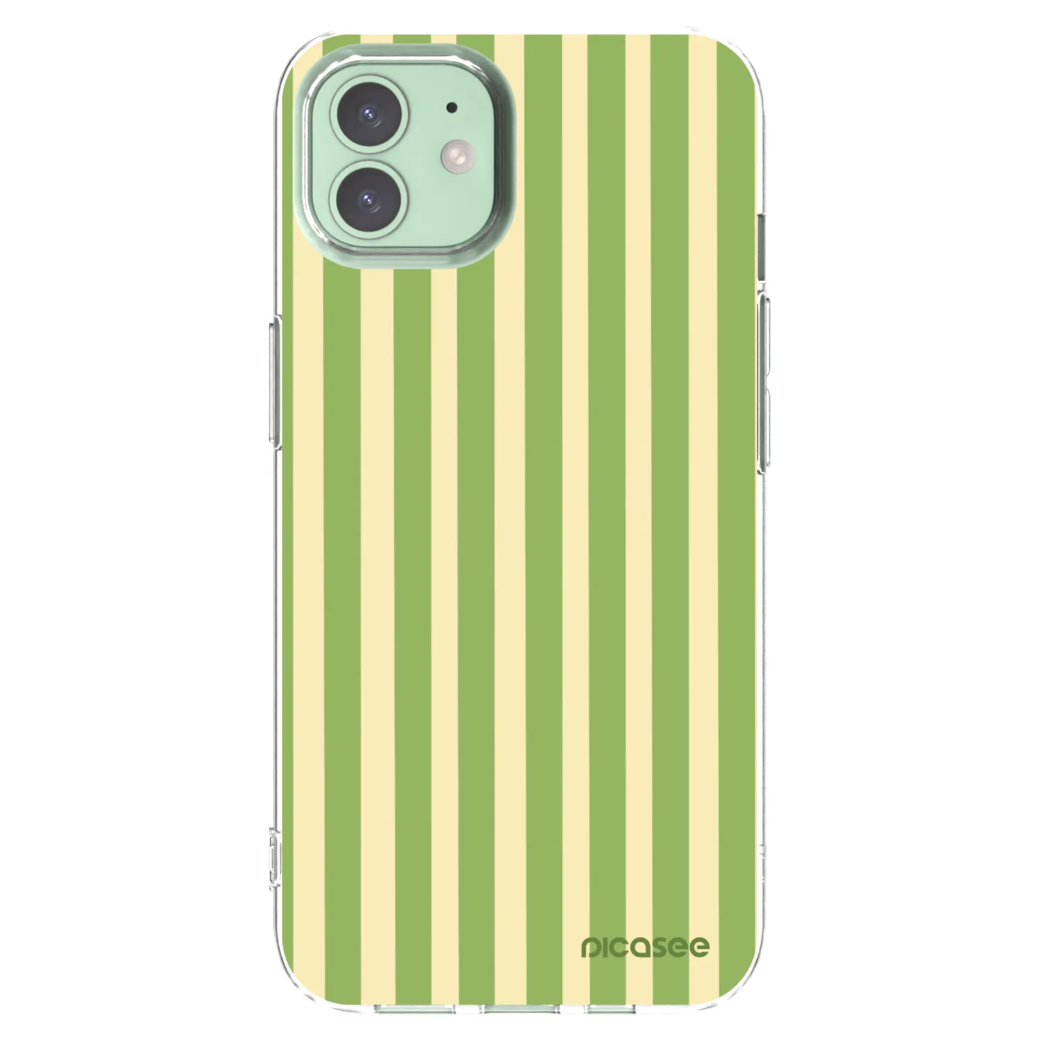 Picasee διαφανής θήκη σιλικόνης Apple iPhone 12 Pro - Lines Matcha