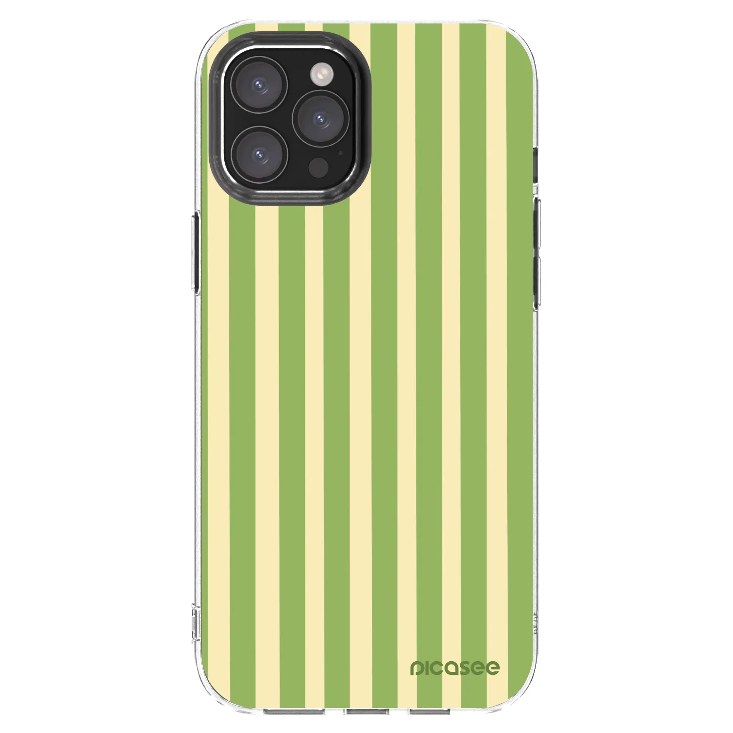 Picasee διαφανής θήκη σιλικόνης Apple iPhone 12 Pro Max - Lines Matcha