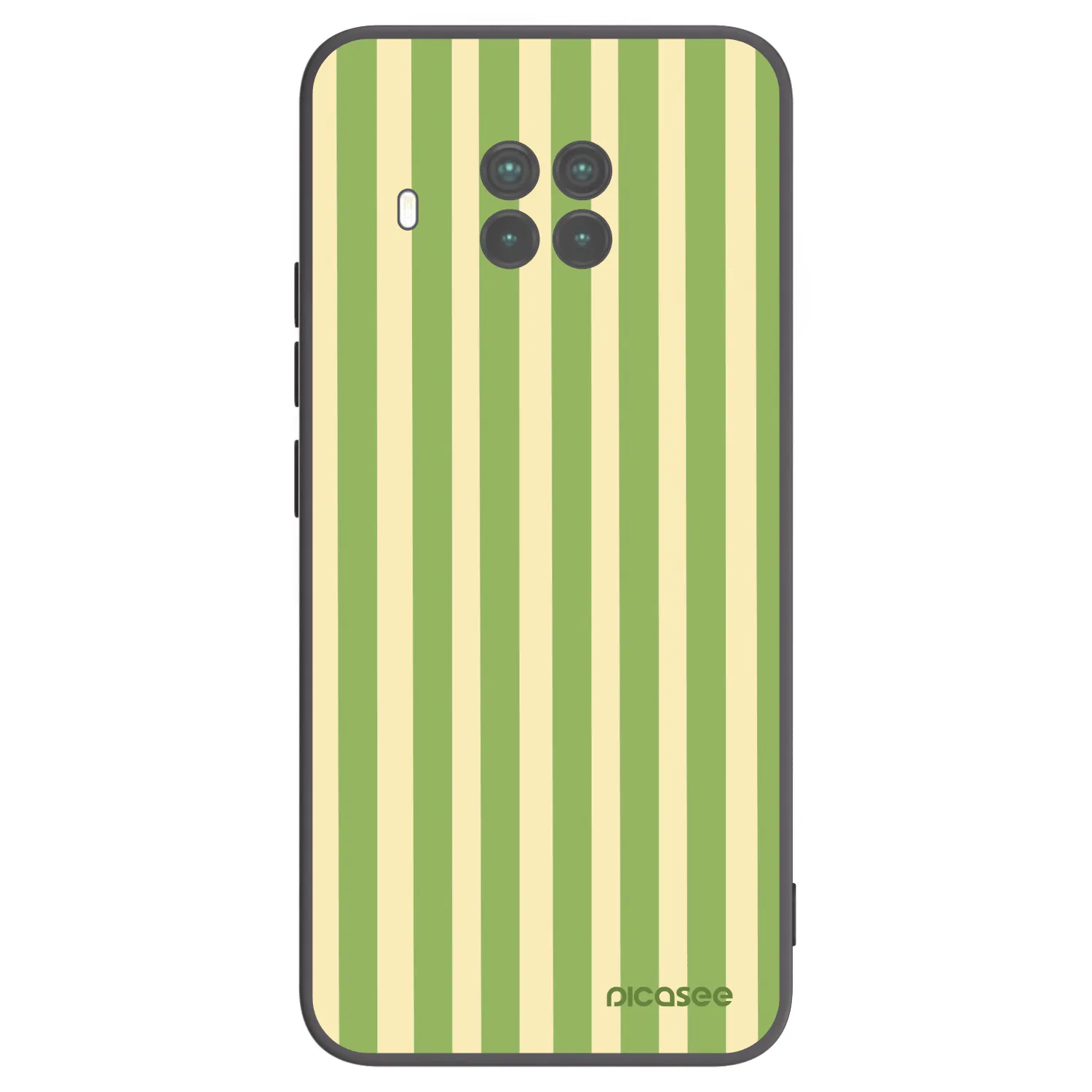 Picasee Μαύρη θήκη σιλικόνης για Xiaomi Mi 10T Lite - Lines Matcha