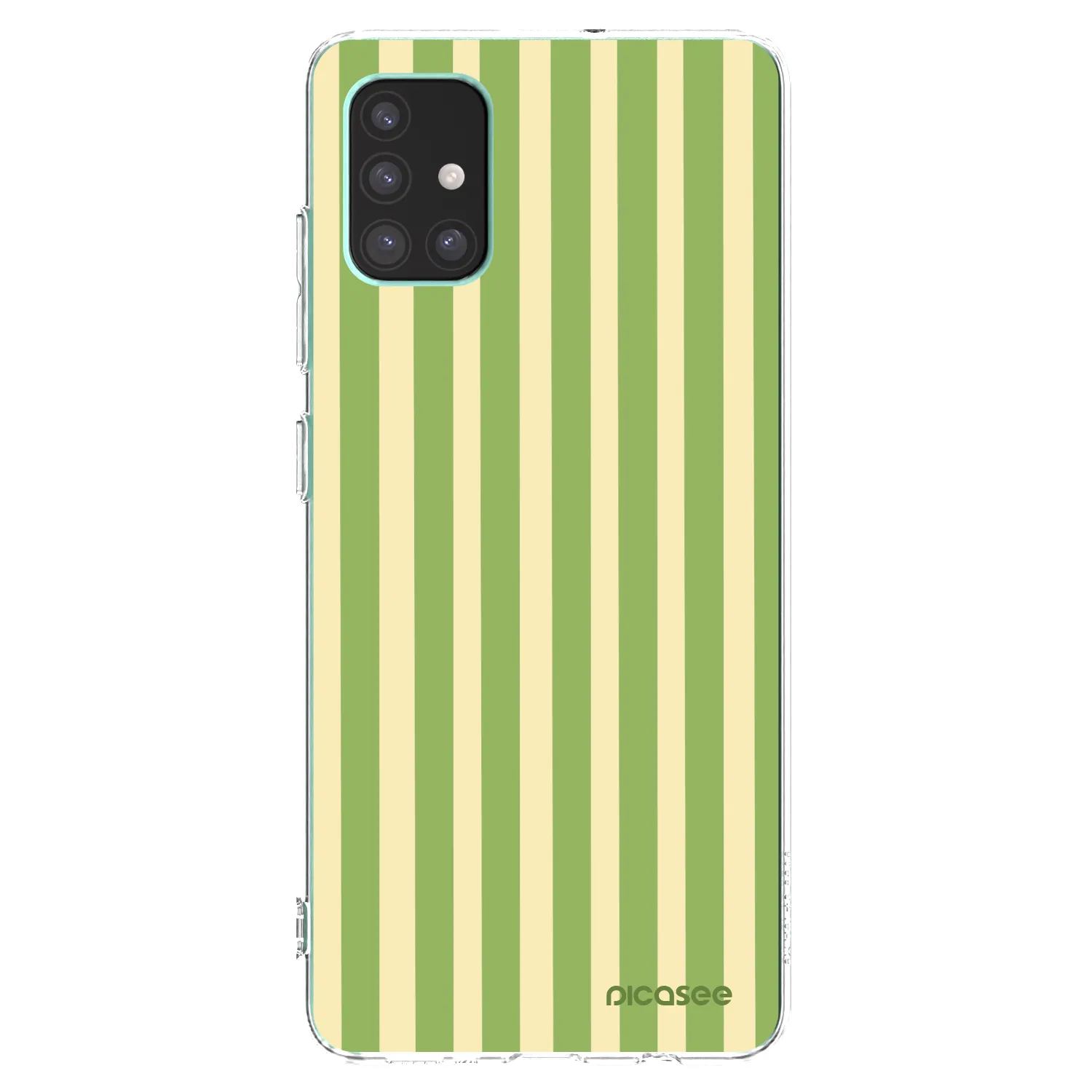 Picasee διαφανής θήκη σιλικόνης Samsung Galaxy M51 M515F - Lines Matcha