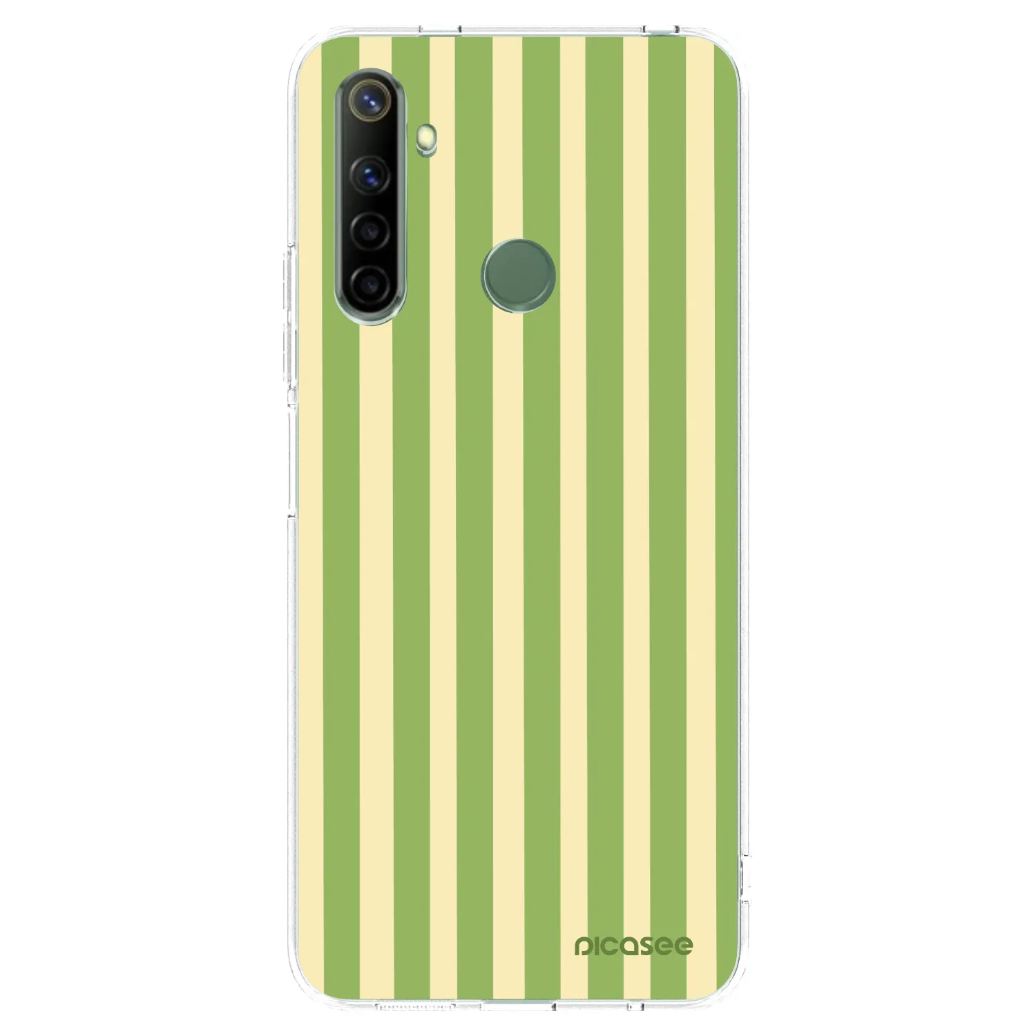 Picasee διαφανής θήκη σιλικόνης Realme 6i - Lines Matcha