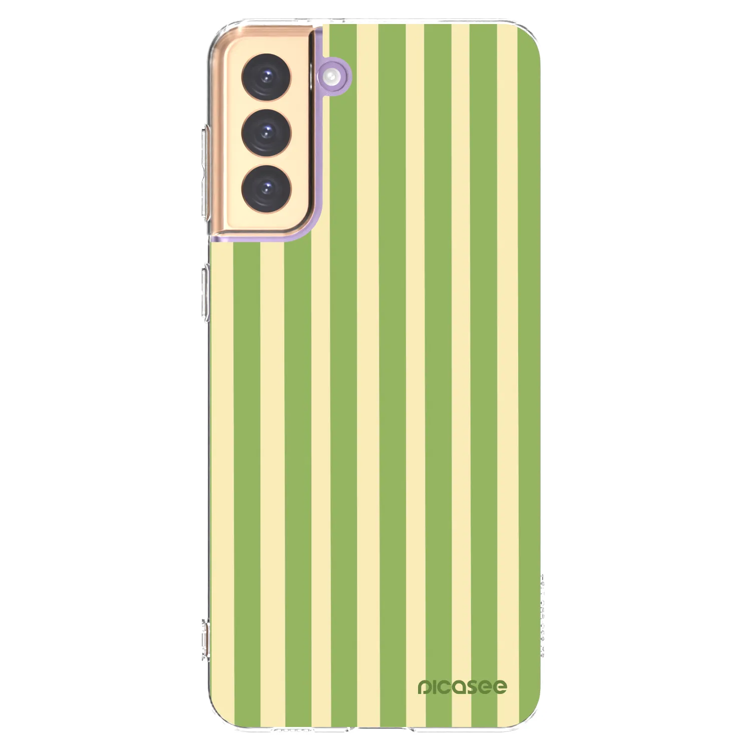 Picasee διαφανής θήκη σιλικόνης Samsung Galaxy S21+ 5G G996F - Lines Matcha