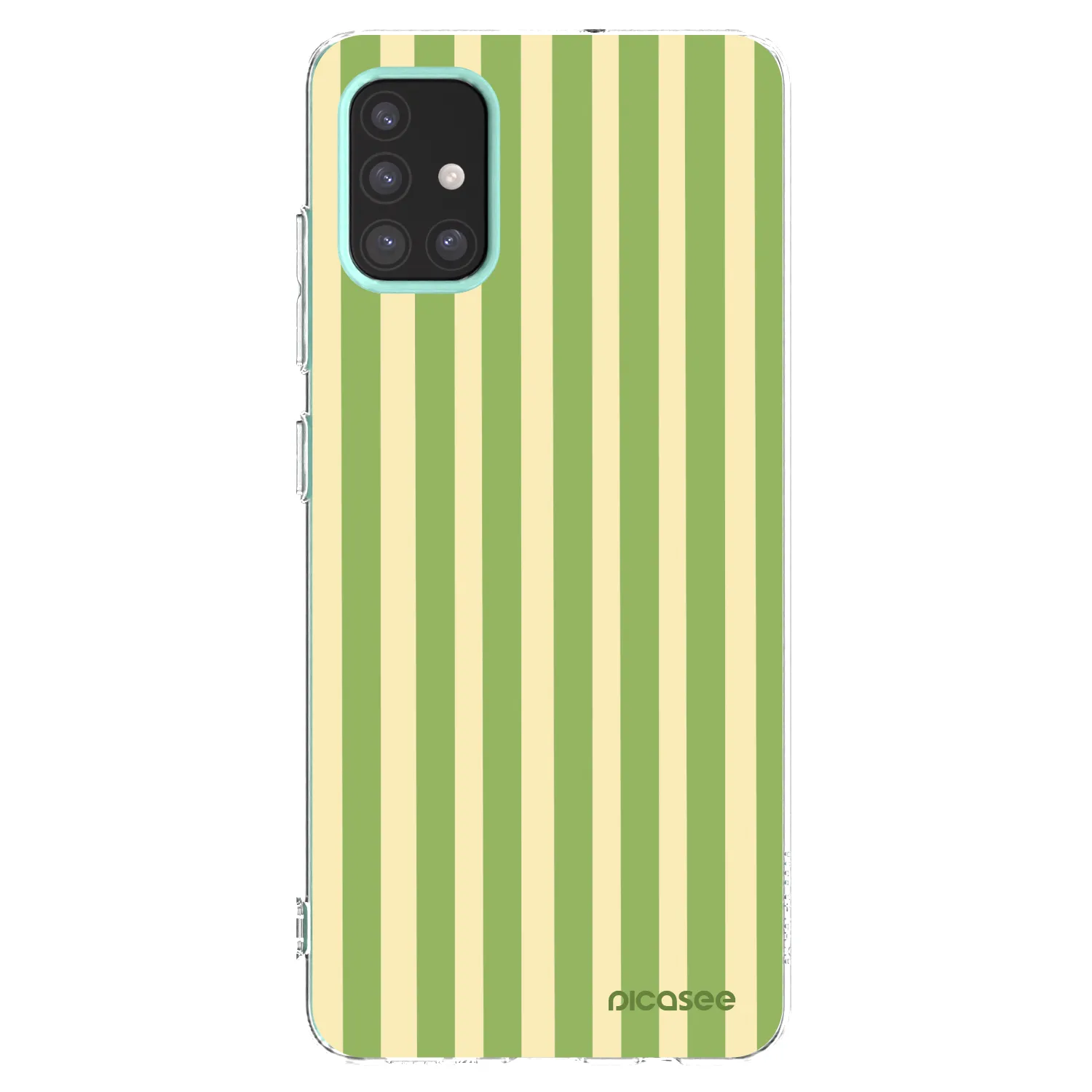 Picasee διαφανής θήκη σιλικόνης Samsung Galaxy M31s - Lines Matcha
